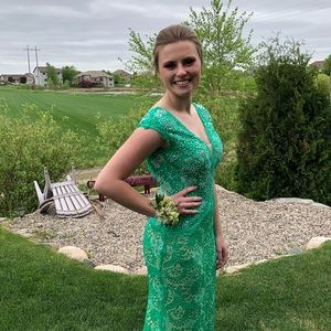 Jovani Green formal dress